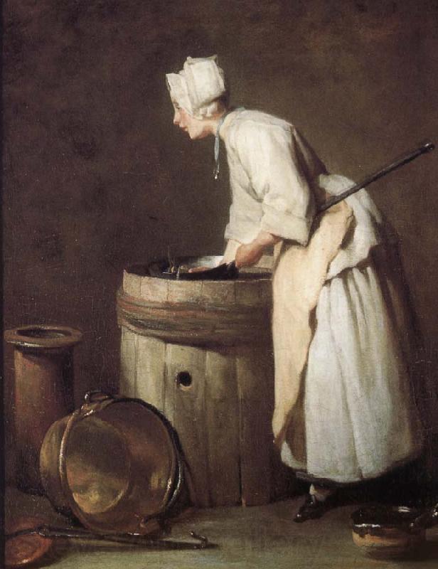 Jean Baptiste Simeon Chardin Cleaning maid Germany oil painting art